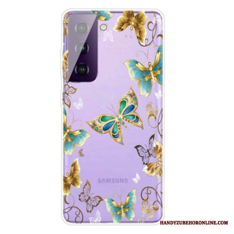 Kuori Samsung Galaxy S21 FE Design-perhosia