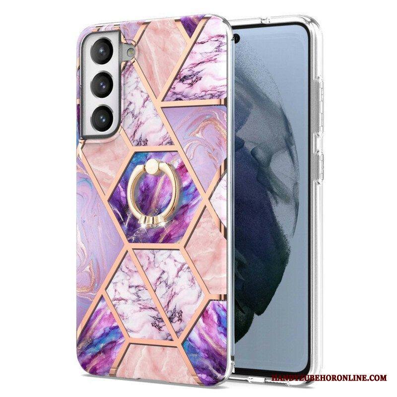 Kuori Samsung Galaxy S21 FE Geometrinen Marmori Rengastuella