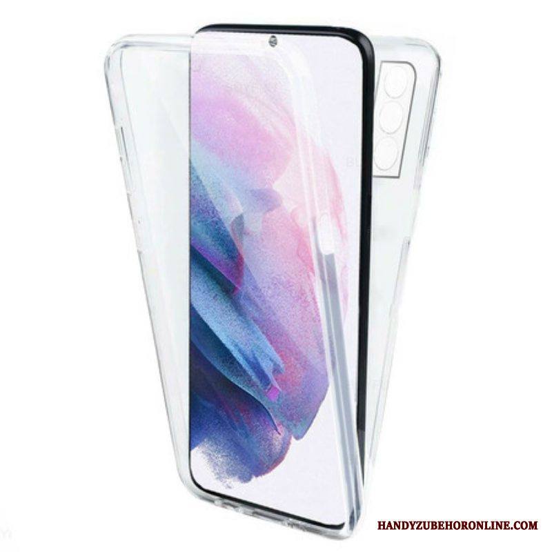 Kuori Samsung Galaxy S21 FE Läpinäkyvä Edestä Takaa