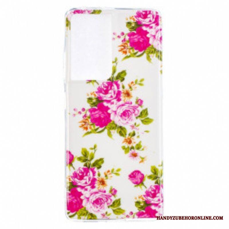 Kuori Samsung Galaxy S21 Ultra 5G Fluoresoivat Liberty Flowers