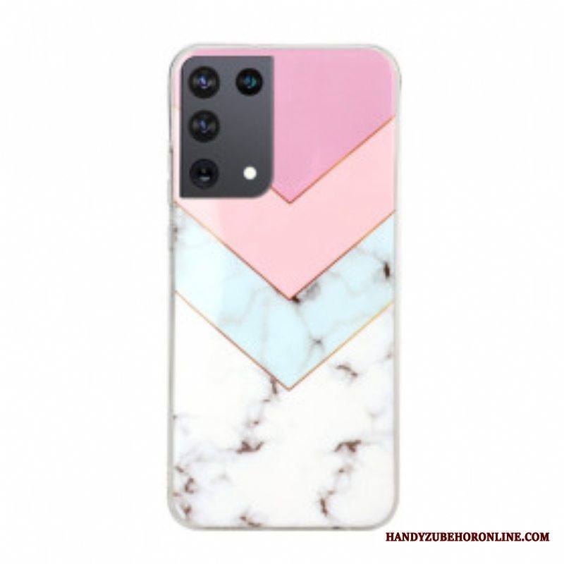 Kuori Samsung Galaxy S21 Ultra 5G Värikäs Glamour Marble