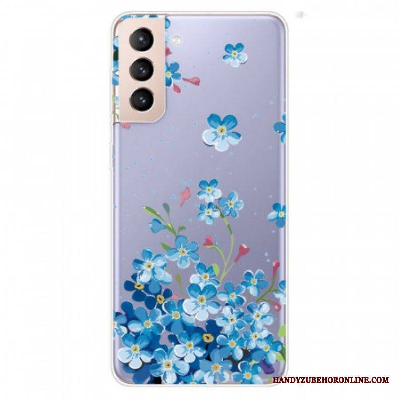 Kuori Samsung Galaxy S22 5G Sinisiä Kukkia