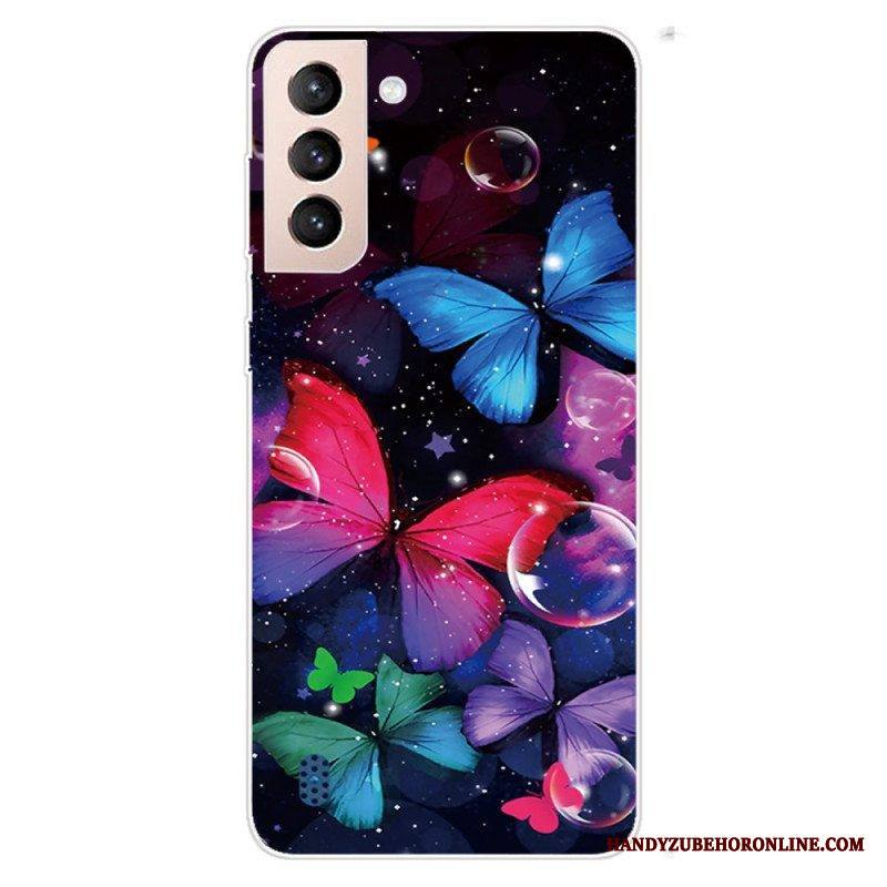 Kuori Samsung Galaxy S22 Plus 5G Joustavat Perhoset