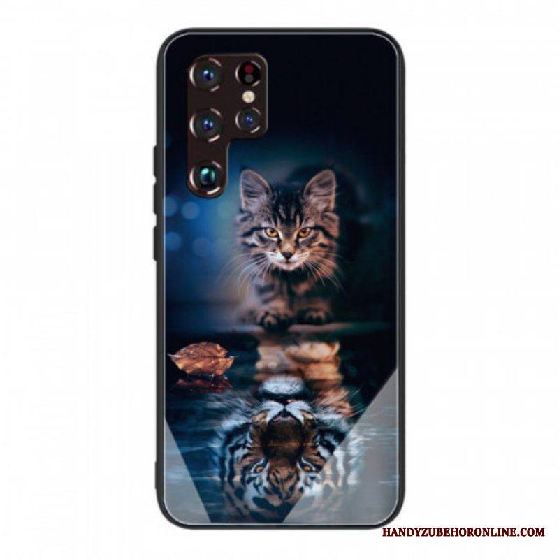 Kuori Samsung Galaxy S22 Ultra 5G My Tiger Tempered Glass