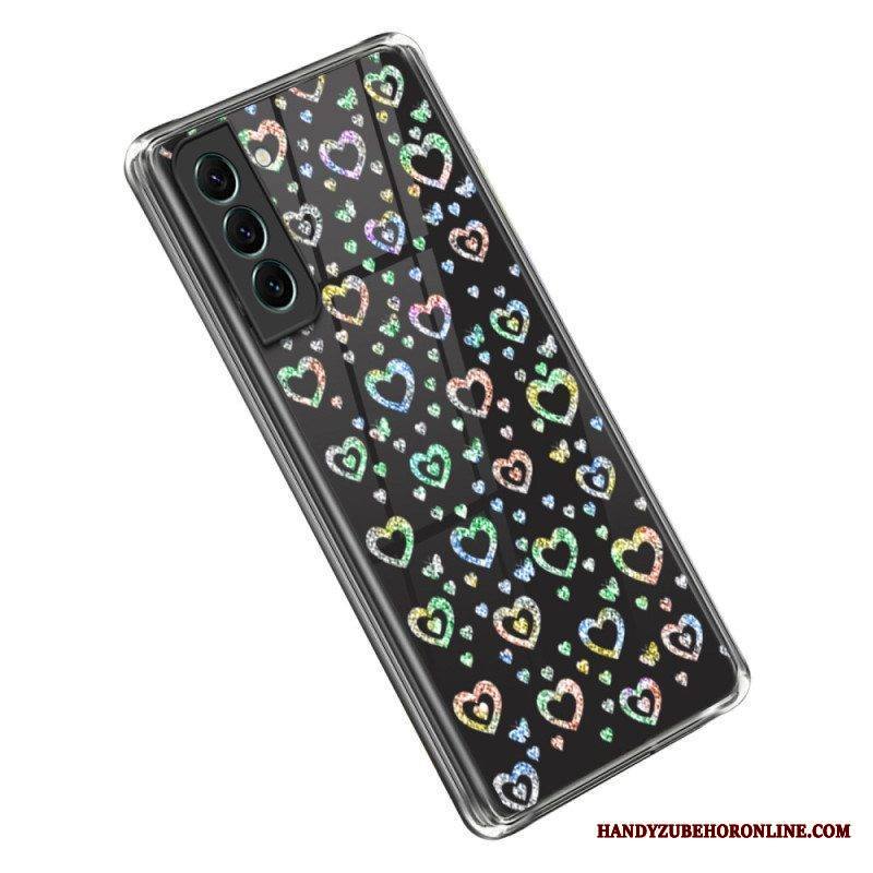 Kuori Samsung Galaxy S23 5G Läpinäkyvät Tähdet / Sydämet