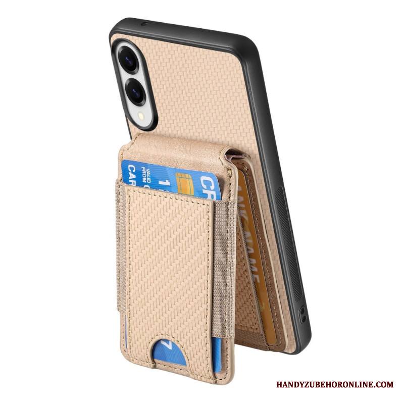 Kuori Samsung Galaxy S25 5g Edge Ensiluokkainen Hiilikuitukorttikotelo Ja Jalusta