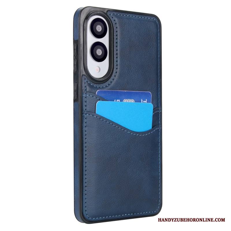 Kuori Samsung Galaxy S25 5g Edge Nahkajäljitelmä Ja Kortti Teline Suojakuori