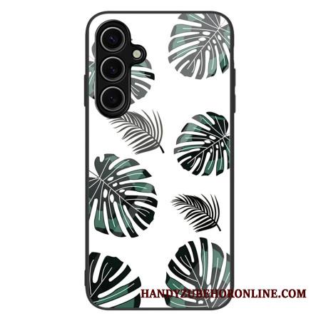 Kuori Samsung Galaxy S25 5g Lehtikuvio Karkaistu Lasi