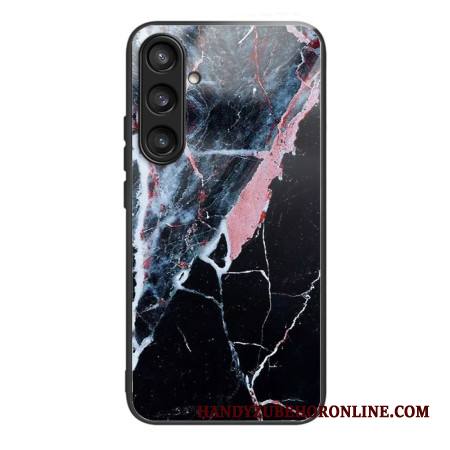Kuori Samsung Galaxy S25 5g Mustavalkoinen Marmorinen Karkaistu Lasi