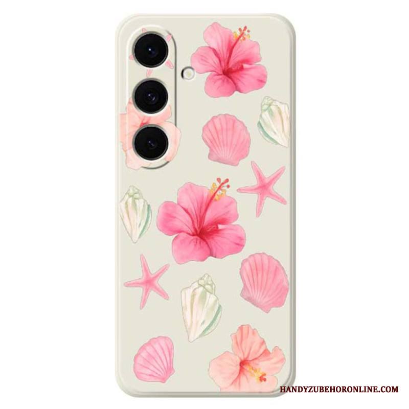 Kuori Samsung Galaxy S25 Fe Kukka- Ja Simpukkasilikoni