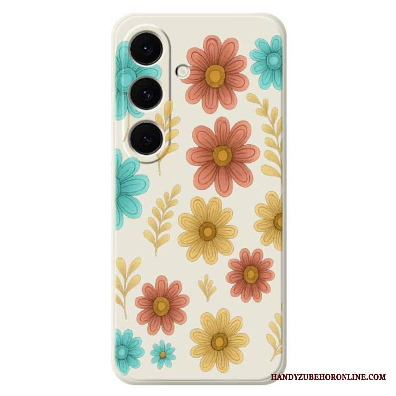 Kuori Samsung Galaxy S25 Fe Kukkasilikoni Suojakuori