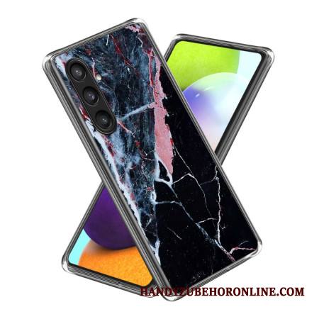 Kuori Samsung Galaxy S25 Plus 5g Musta Ja Vaaleanpunainen Marmori