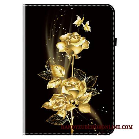 Kuori Samsung Galaxy Tab S10 Fe Plus Kultaiset Ruusut