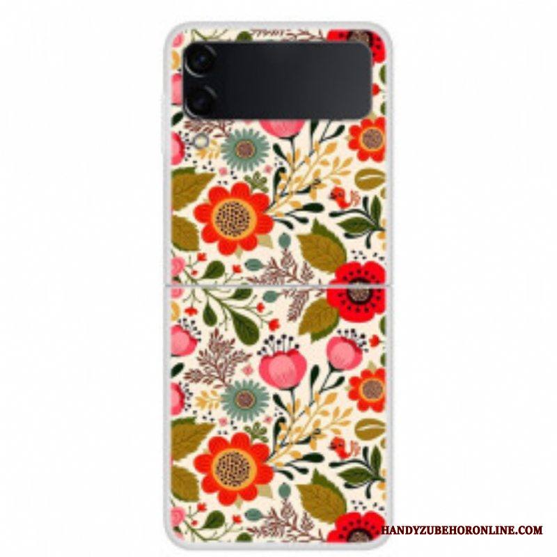 Kuori Samsung Galaxy Z Flip 3 5G Kotelot Flip Florets