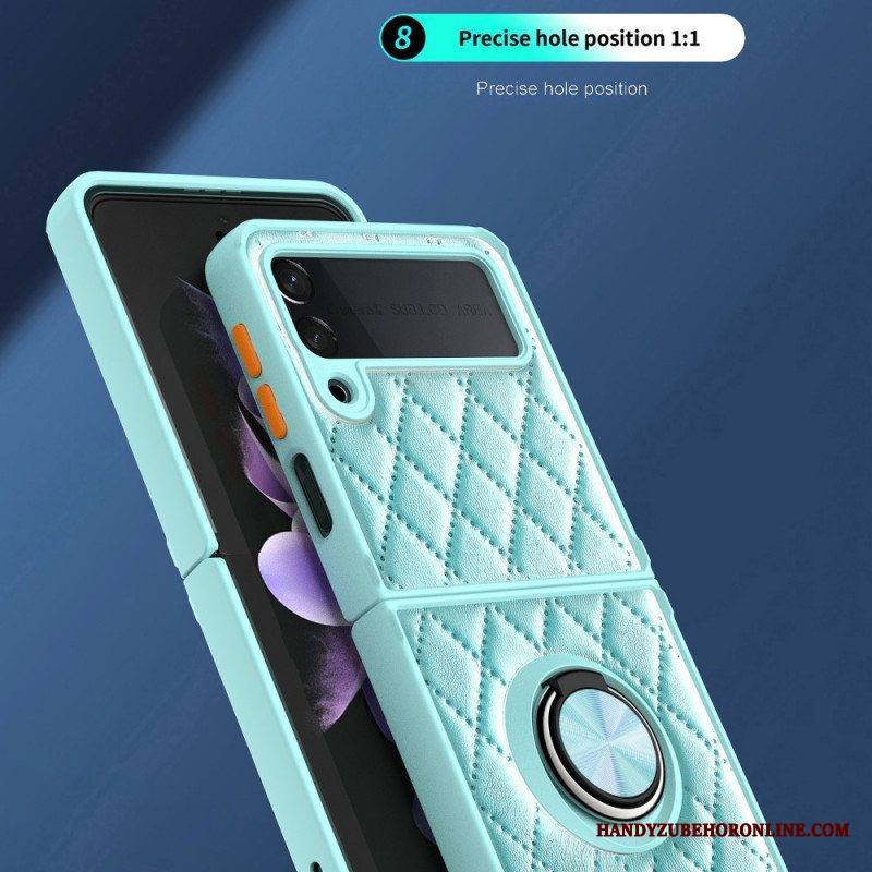 Kuori Samsung Galaxy Z Flip 3 5G Kotelot Flip Pehmustettu Ring-supportilla
