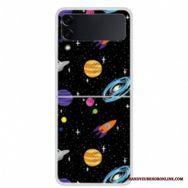 Kuori Samsung Galaxy Z Flip 3 5G Kotelot Flip Planeetta Galaxy