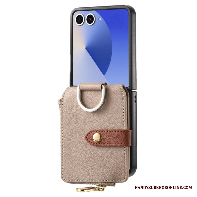 Kuori Samsung Galaxy Z Flip 7 Kolikkokukkaro Ja Sormuspidike