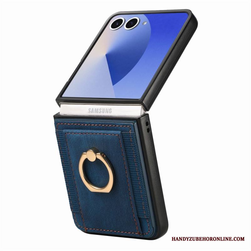 Kuori Samsung Galaxy Z Flip 7 Korttikotelo Ja Jalusta Suojakuori