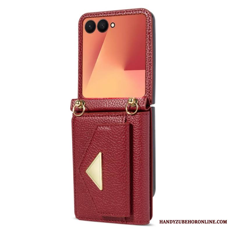 Kuori Samsung Galaxy Z Flip 7 Korttikotelo Ja Rannehihna