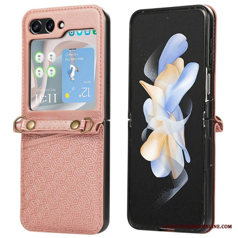 Kuori Samsung Galaxy Z Flip 7 Rombinen Korttikotelo Suojakuori