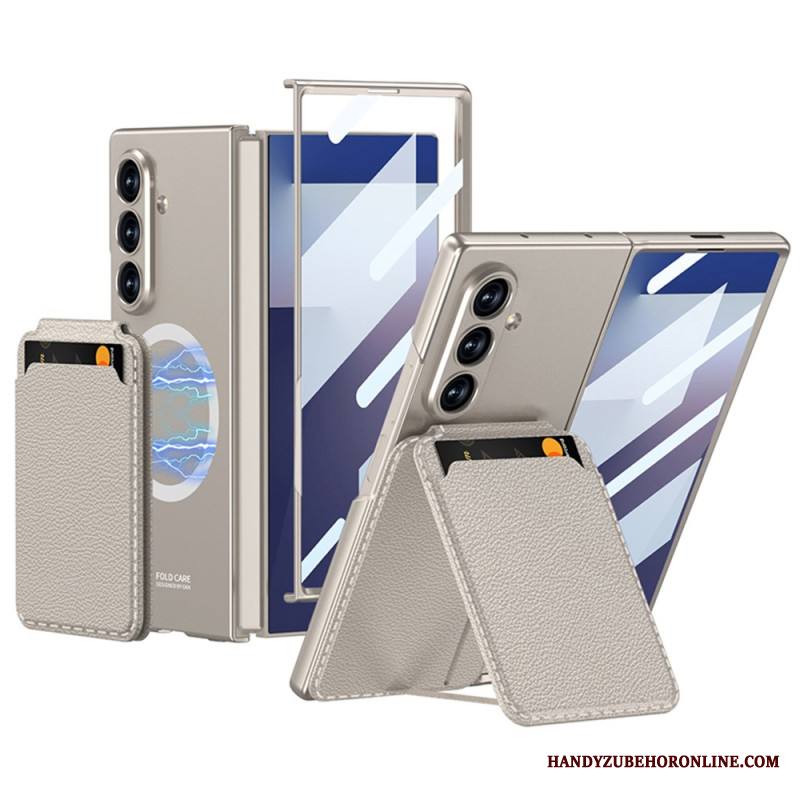 Kuori Samsung Galaxy Z Fold 7 Irrotettava Korttikotelo Ja Integroitu Jalusta