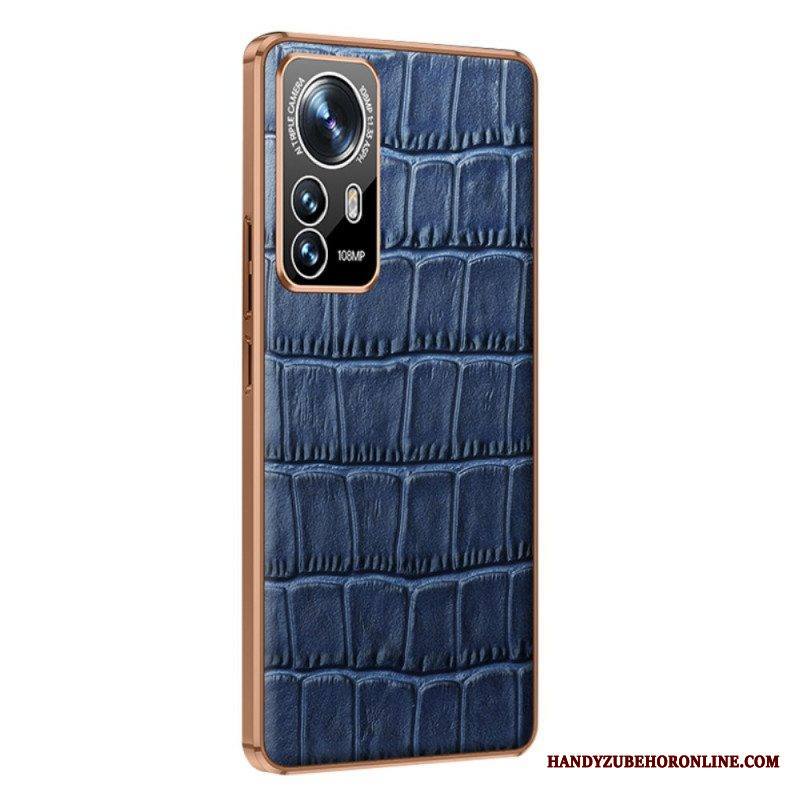 Kuori Xiaomi 12 / 12X Aito Crocodile Texture -nahka