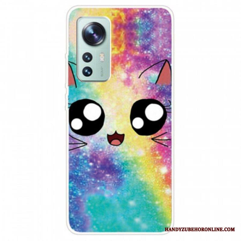 Kuori Xiaomi 12 / 12X Silikoni Kissan Sarjakuva