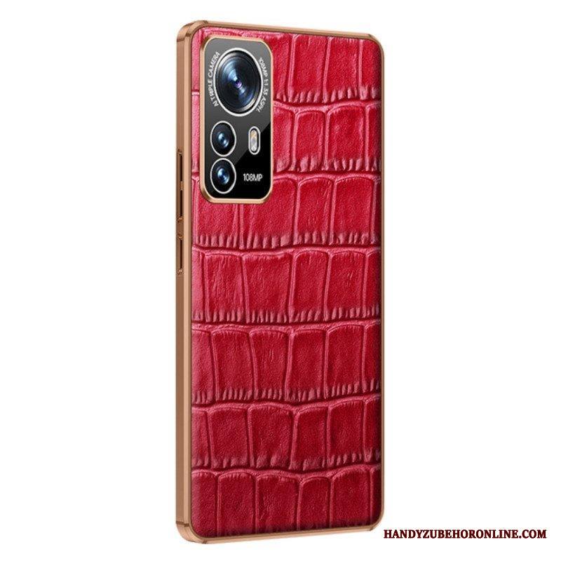 Kuori Xiaomi 12 Pro Crocodile Style Nahkaa