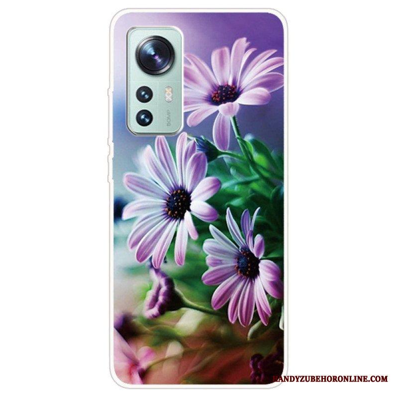 Kuori Xiaomi 12 Pro Kukkainen Silikoni
