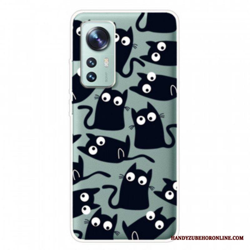 Kuori Xiaomi 12 Pro Silikoni Pienet Kissat