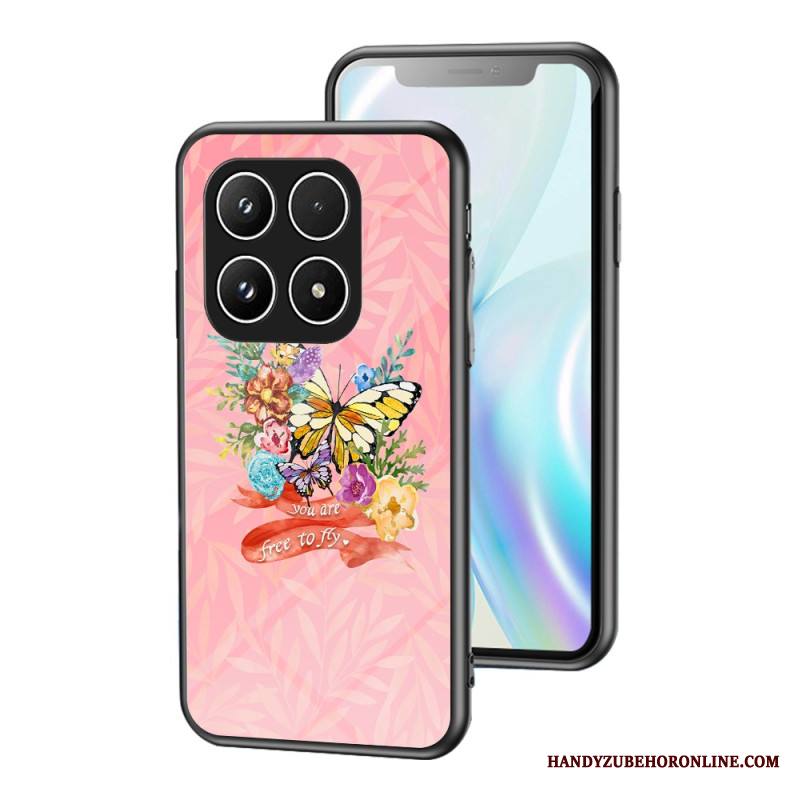 Kuori Xiaomi 17 Karkaistua Lasia Perhoskuvio