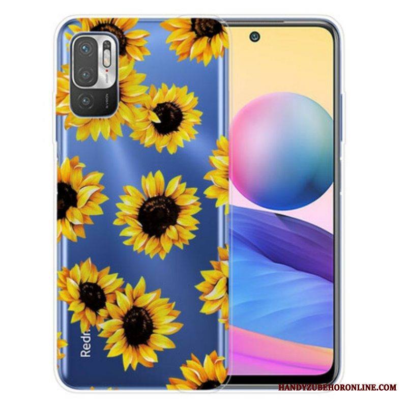 Kuori Xiaomi Redmi Note 10 5G Auringonkukat