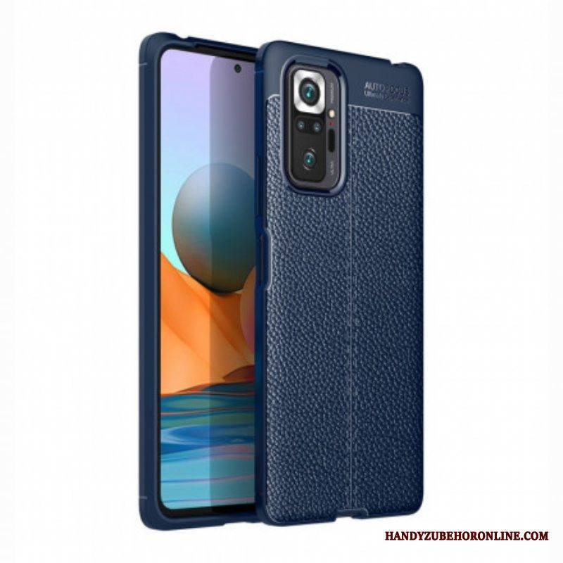 Kuori Xiaomi Redmi Note 10 Pro Nahkaefekti Litsi Double Line