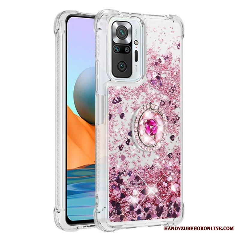 Kuori Xiaomi Redmi Note 10 Pro Paljetteja Rengastuella