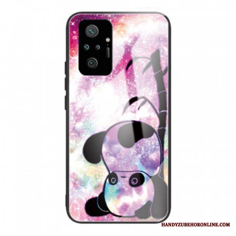 Kuori Xiaomi Redmi Note 10 Pro Panda Ja Bambu Karkaistu Lasi