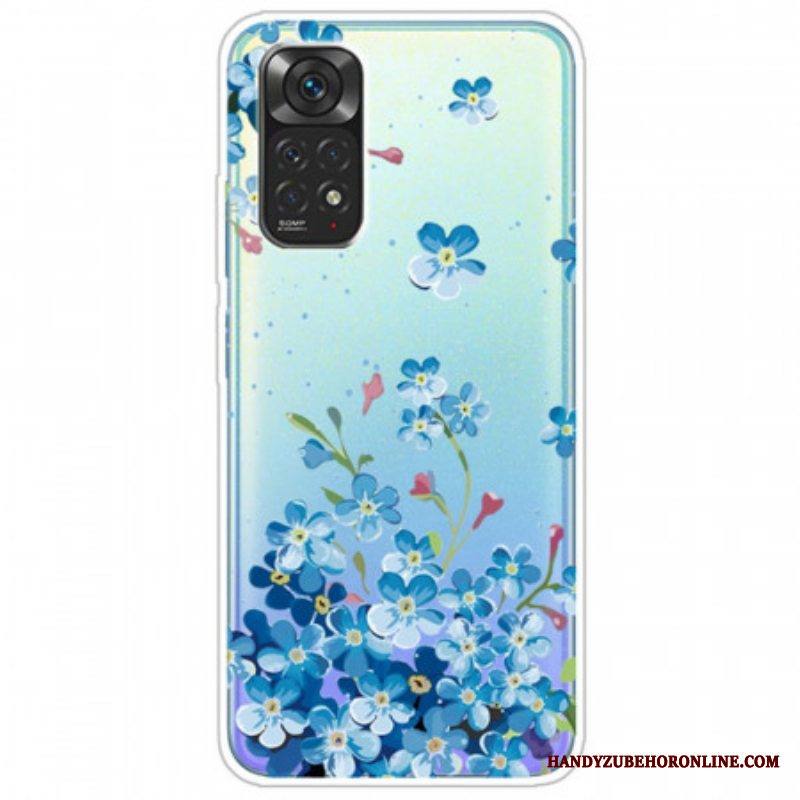 Kuori Xiaomi Redmi Note 11 / 11S Kimppu Sinisiä Kukkia