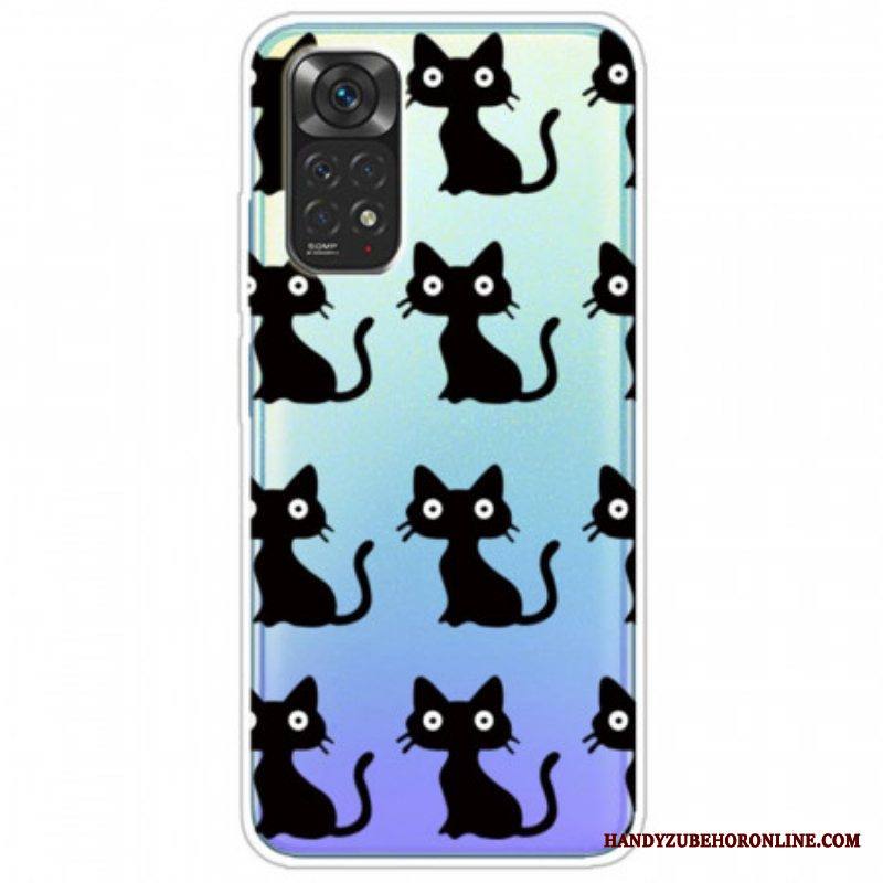 Kuori Xiaomi Redmi Note 11 / 11S Useita Mustia Kissoja