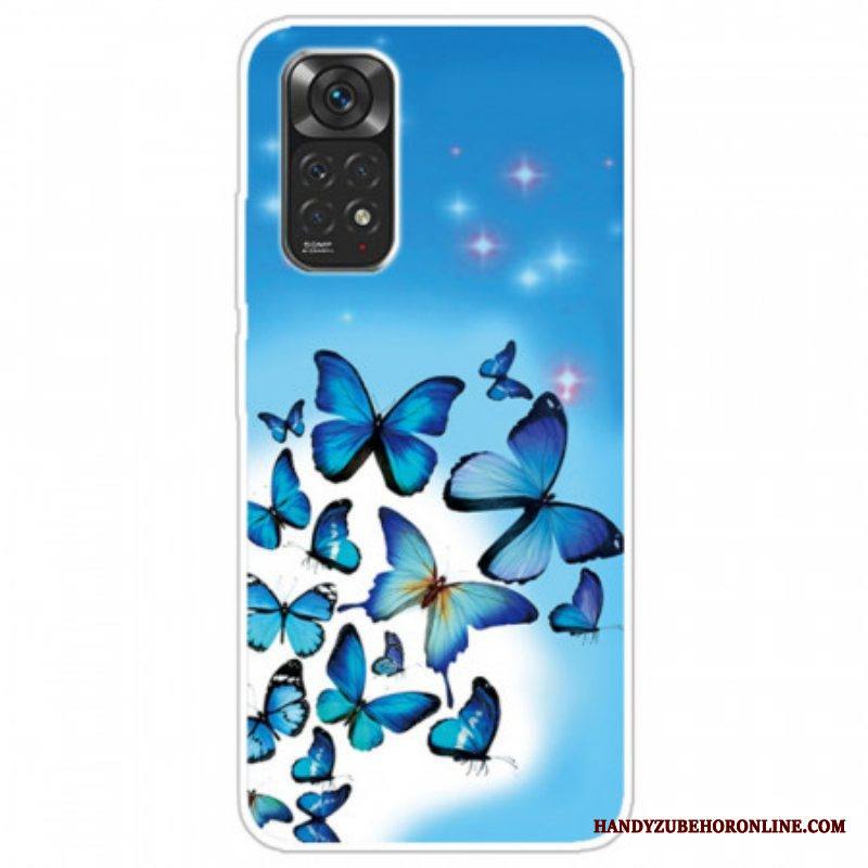Kuori Xiaomi Redmi Note 11 Pro / 11 Pro 5G Sinisiä Perhosia