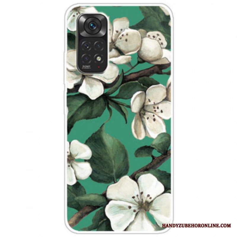 Kuori Xiaomi Redmi Note 11 Pro / 11 Pro 5G Valkoiset Kukat