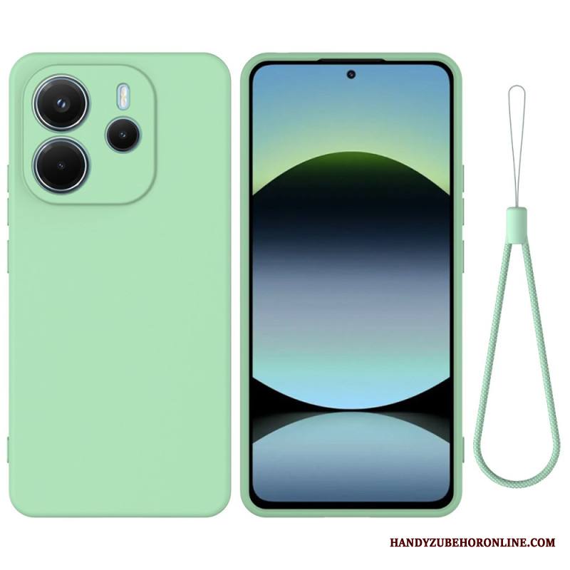 Kuori Xiaomi Redmi Note 14 4g Nestemäinen Silikoni Hihnalla