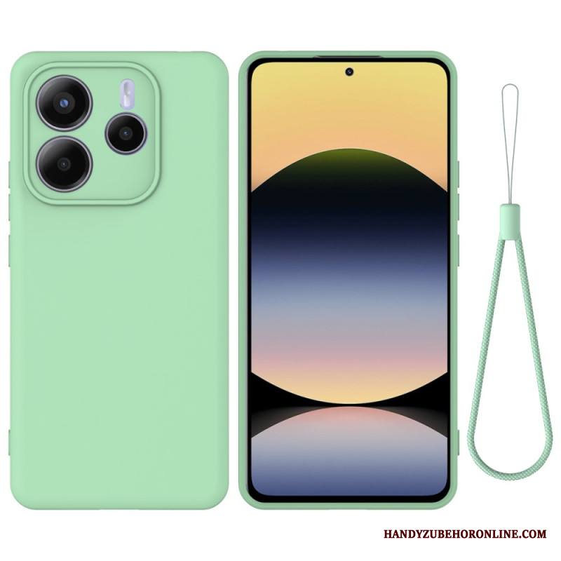 Kuori Xiaomi Redmi Note 14 5g Nestemäinen Silikoni Ja Nauhallinen