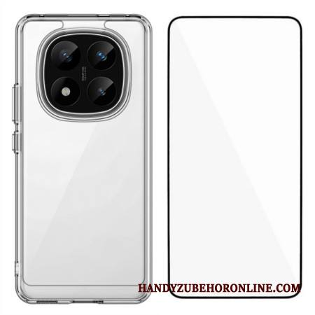 Kuori Xiaomi Redmi Note 14 Pro 5g Kirkas Kokonaan Karkaistusta Lasista Valmistettu Näytönsuoja Suojakuori