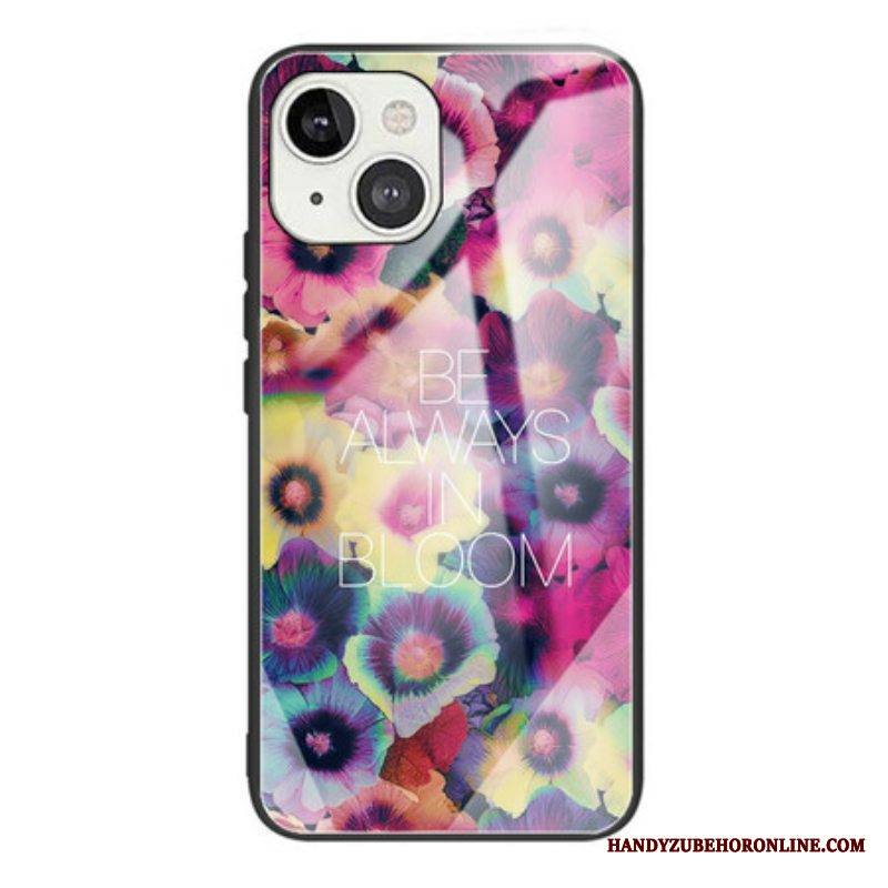 Kuori iPhone 13 Mini Be Always In Bloom Karkaistu Lasi