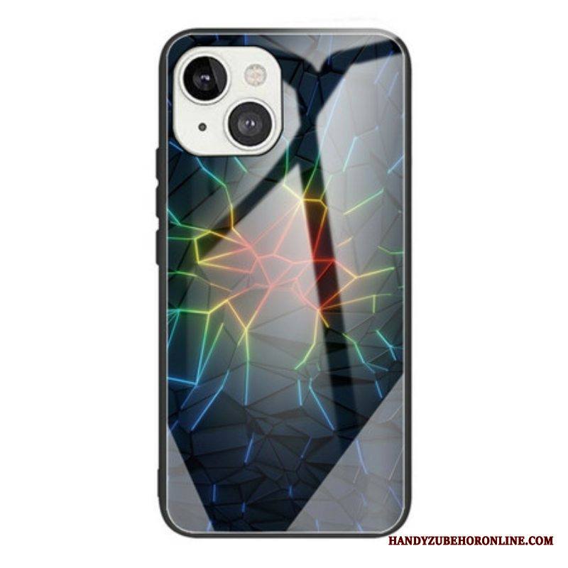 Kuori iPhone 13 Mini Geometria Karkaistu Lasi