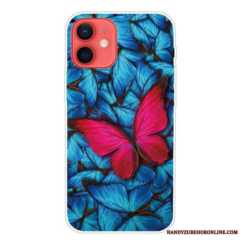 Kuori iPhone 13 Mini Joustavat Perhoset