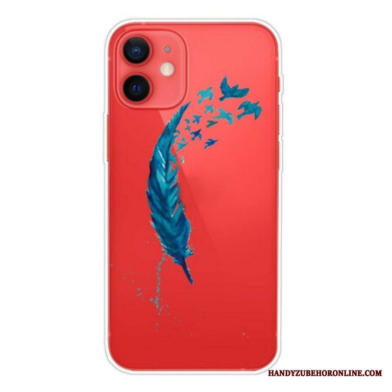 Kuori iPhone 13 Mini Kaunis Sininen Sulka