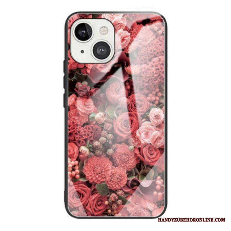 Kuori iPhone 13 Mini Rose Flowers Karkaistu Lasi