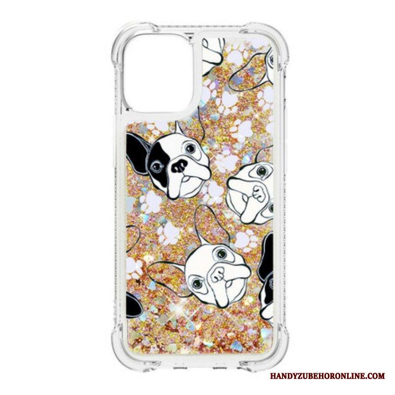 Kuori iPhone 13 Pro Herra Koiran Paljetteja