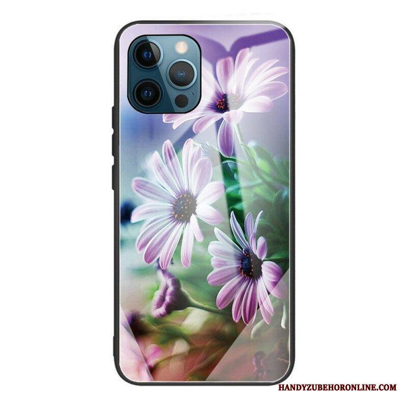 Kuori iPhone 13 Pro Karkaistu Lasi Realistiset Kukat