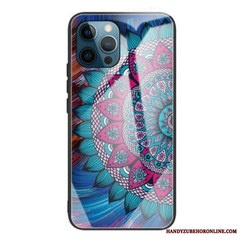 Kuori iPhone 13 Pro Mandala Karkaistu Lasi
